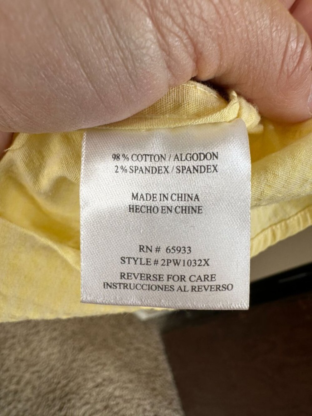 Winston Yellow 3XLT Short-Sleeve Button-Up Shirt Cotton Blend Summer Casual - Picture 6 of 7